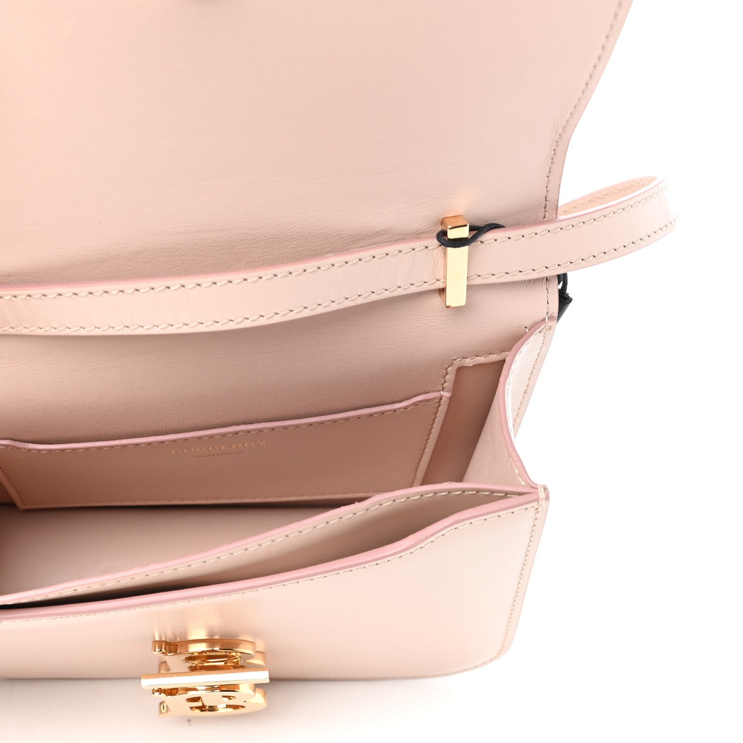 Calfskin Small TB Bag Rose Beige