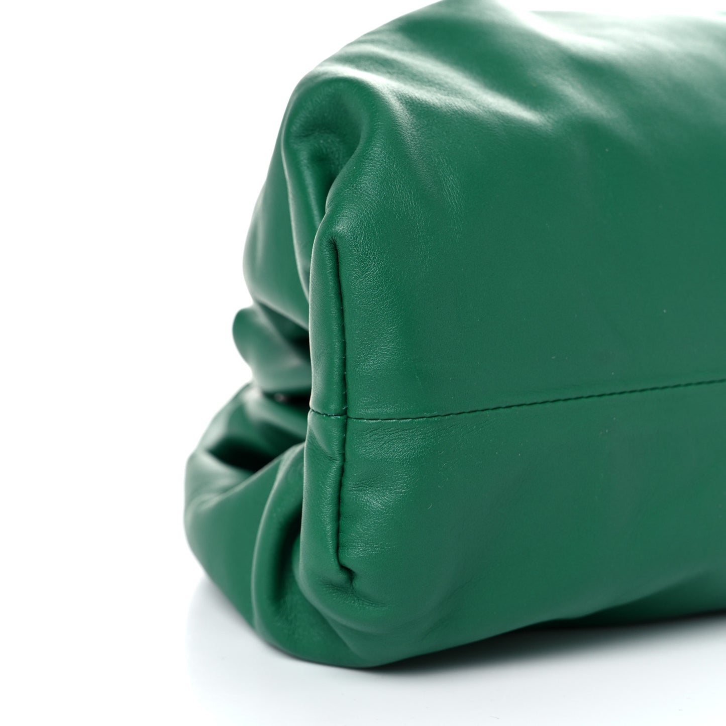 Smooth Butter Calf The Pouch Oversized Clutch Racing Green