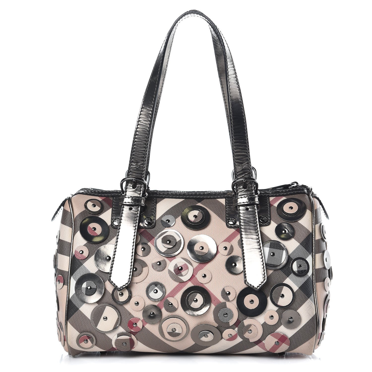 Burberry Supernova Check Embellished Bowler 1 of 19