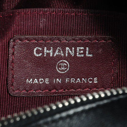 Chanel Lambskin Cosmetic Case Black 6 of 7