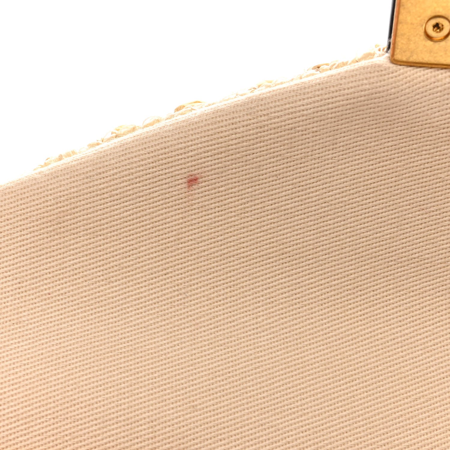 Valentino Garavani Raffia One Stud Chain Clutch Natural 10 of 10