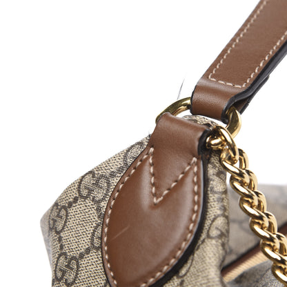 Gucci GG Supreme Monogram Large Linea A Hobo Light Brown 13 of 13