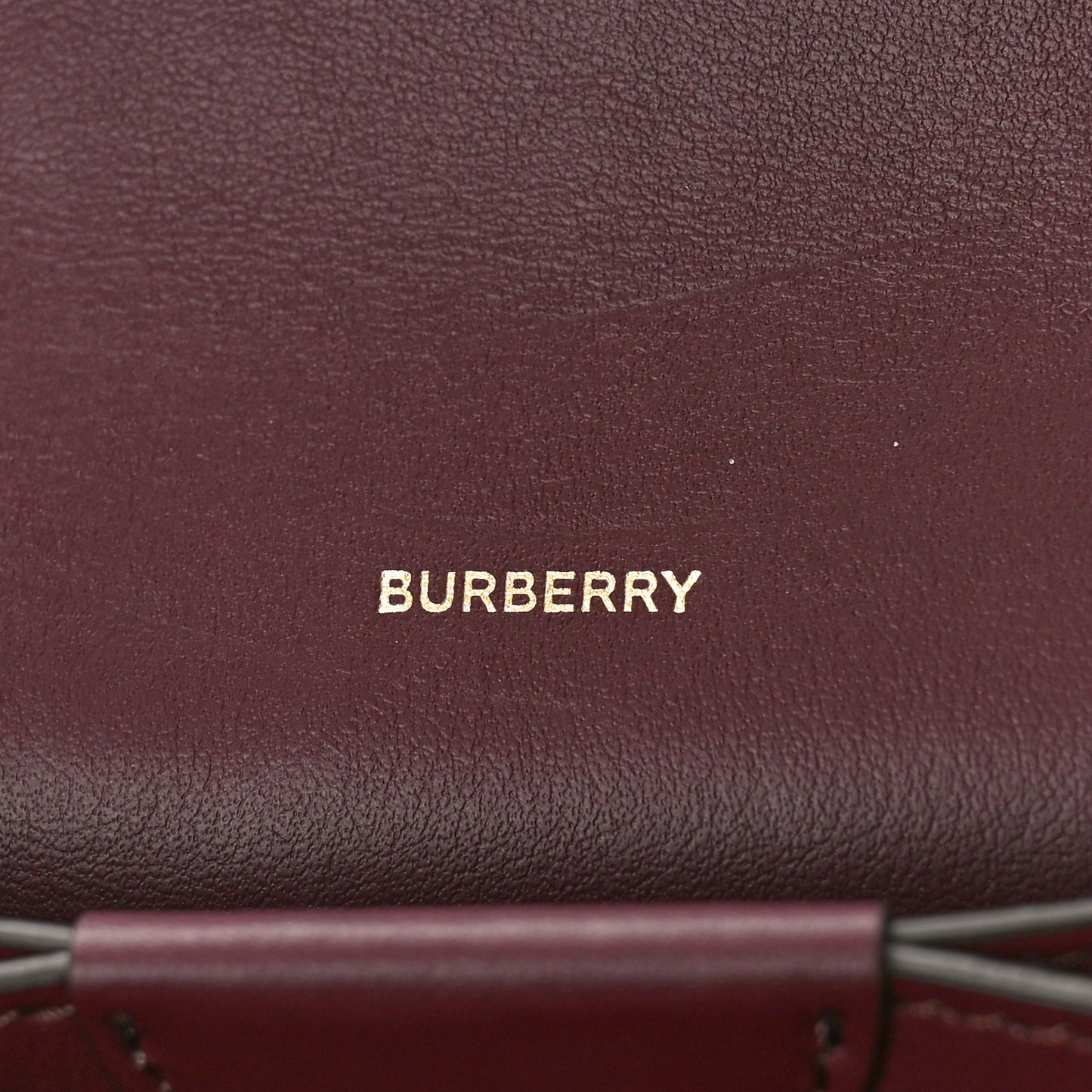 Calfskin Logo Hazelmere Wallet With Detachable Strap Deep Maroon