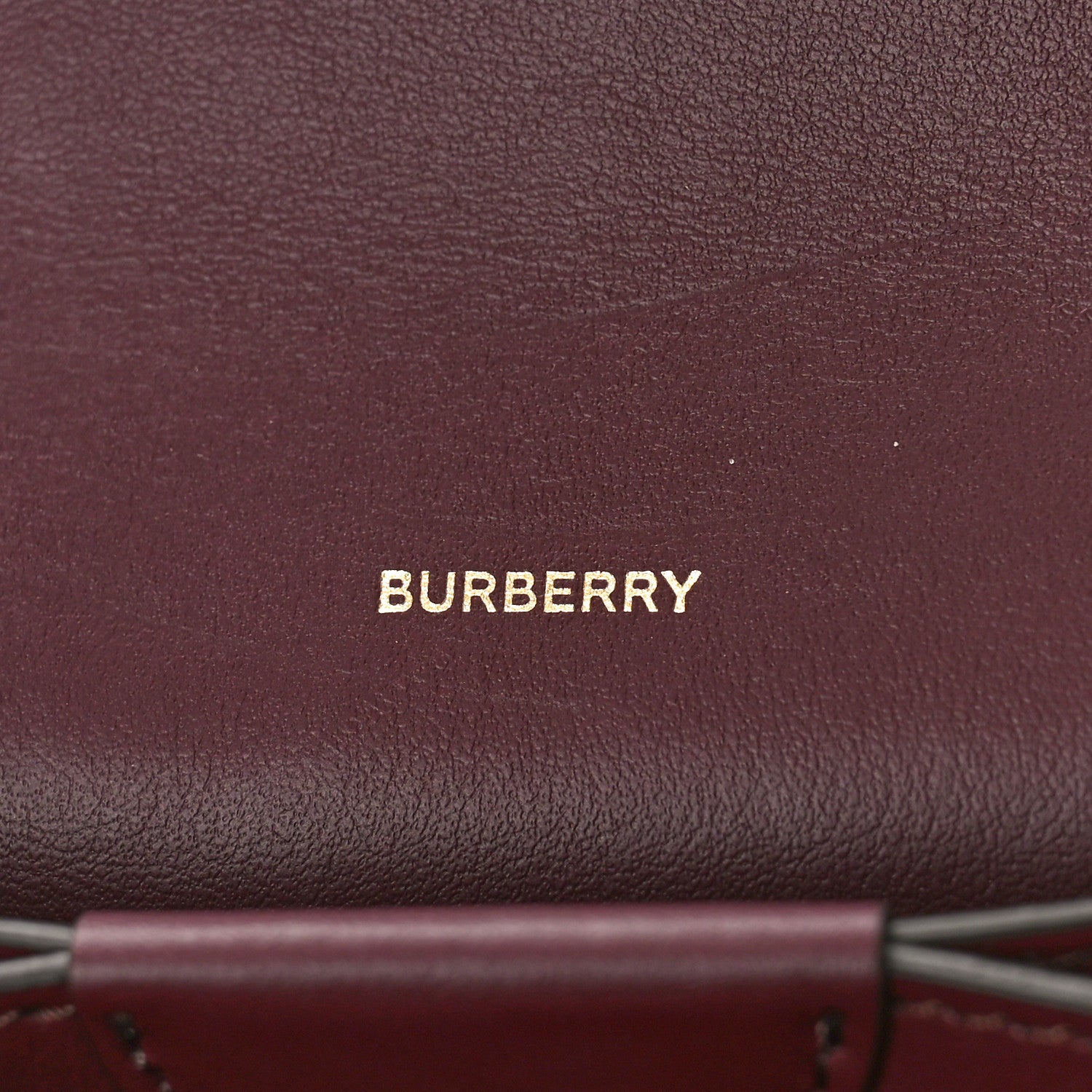 Burberry Calfskin Logo Hazelmere Wallet With Detachable Strap Deep Maroon 6 of 8