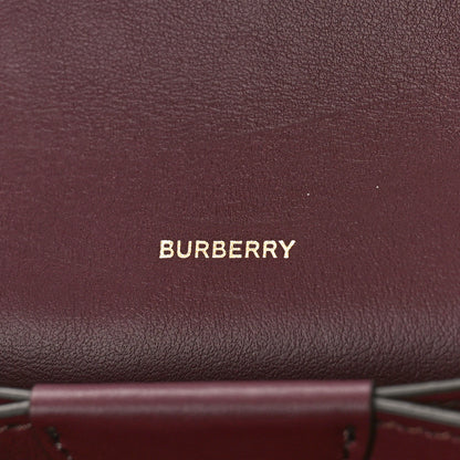 Burberry Calfskin Logo Hazelmere Wallet With Detachable Strap Deep Maroon 6 of 8