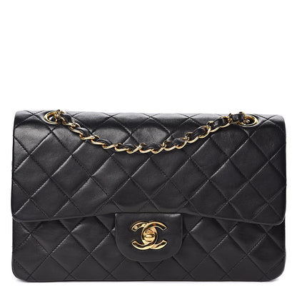 Chanel Lambskin Quilted Small Double Flap Black 1 of 12
