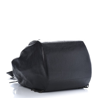 Balenciaga Agneau Classic Hardware Zip Traveler Backpack Black 4 of 11