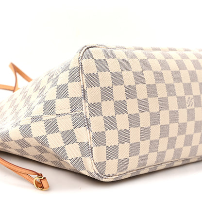 Louis Vuitton Damier Azur Neo Neverfull MM Rose Ballerine 10 of 13