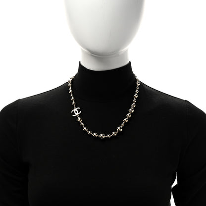 Chanel Metal Bead CC Necklace Gold 3 of 7