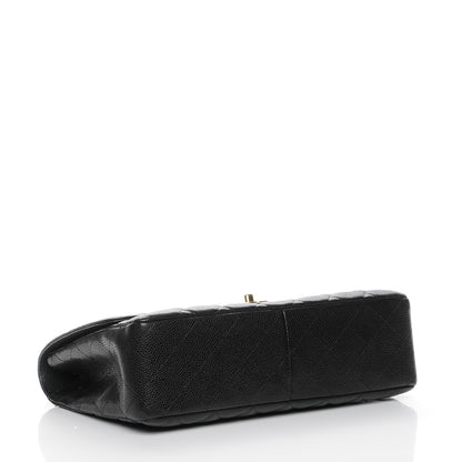 Chanel Caviar Quilted Jumbo Single Flap Black 4 of 7