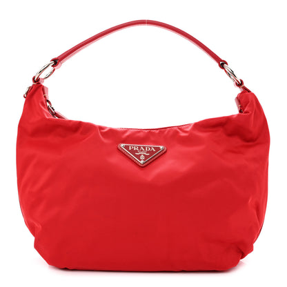 Prada Tessuto Nylon Saffiano Sacca Shoulder Bag Rosso 1 of 12