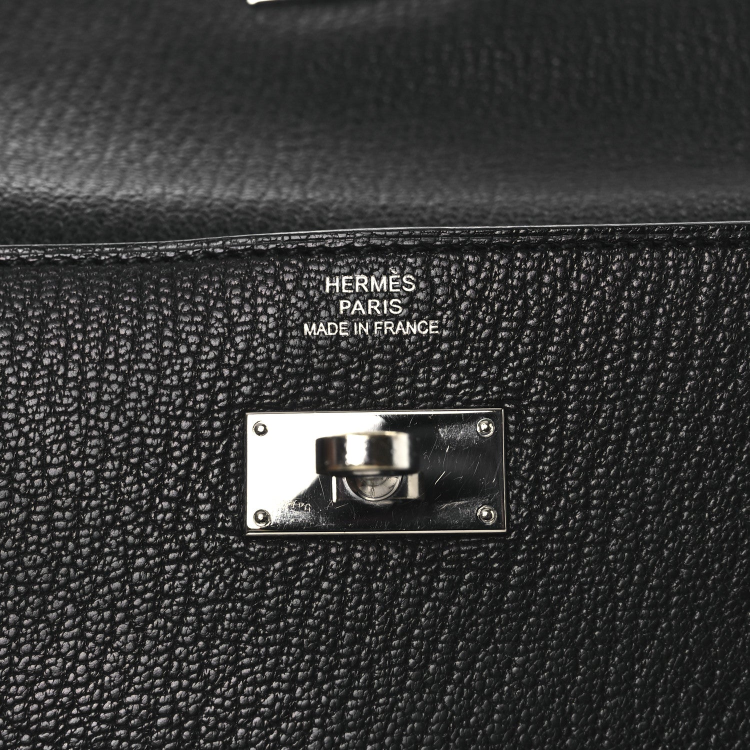 Hermes Chevre Mysore Kelly Longue Wallet Black 6 of 12