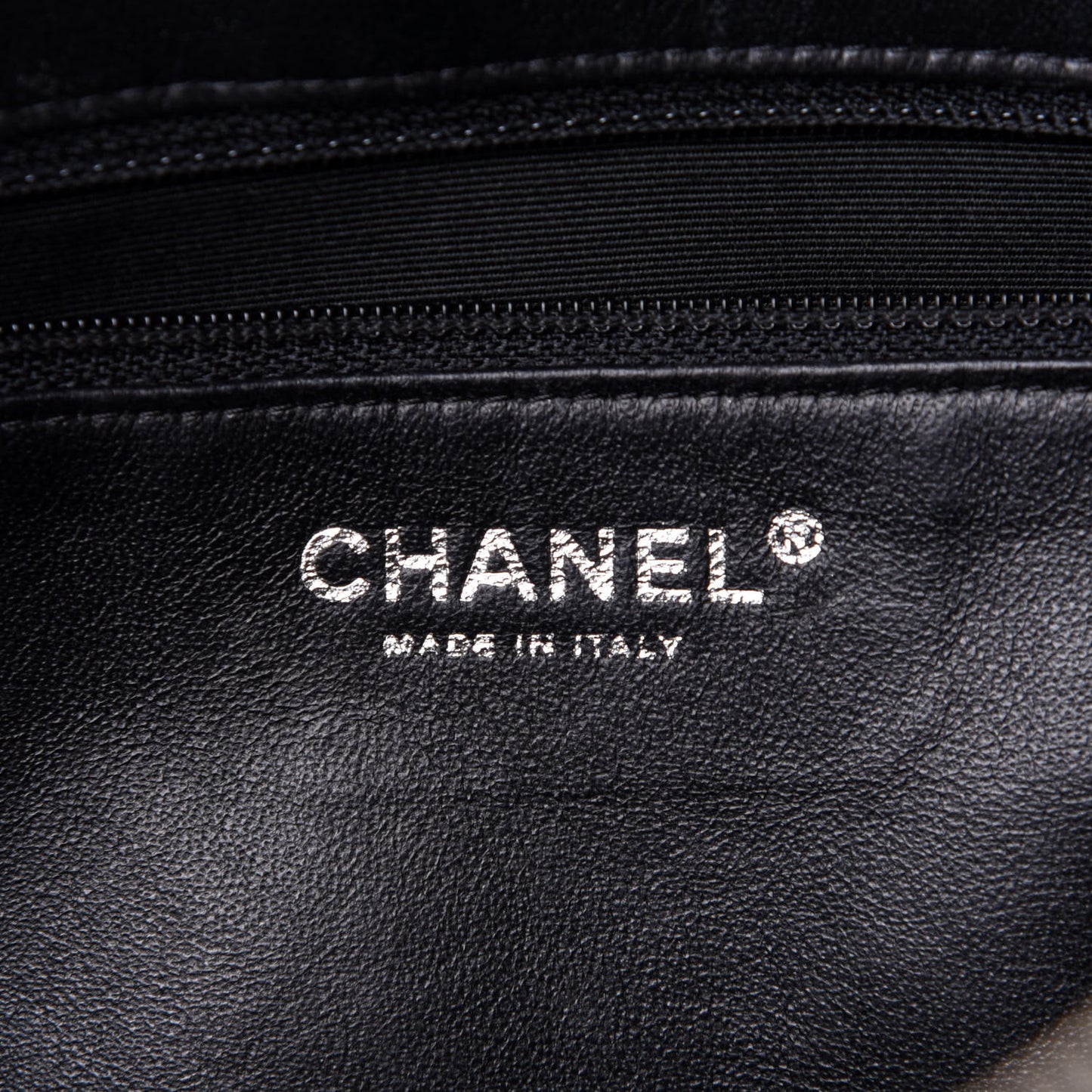 Patent Quilted Tote Black