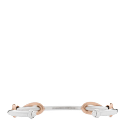 Tiffany Sterling Silver 18K Rose Gold Double Infinity Cuff Bracelet 2 of 4