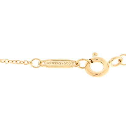 Tiffany 18K Yellow Gold Pink Sapphire Mini Heart Pendant Necklace 5 of 6