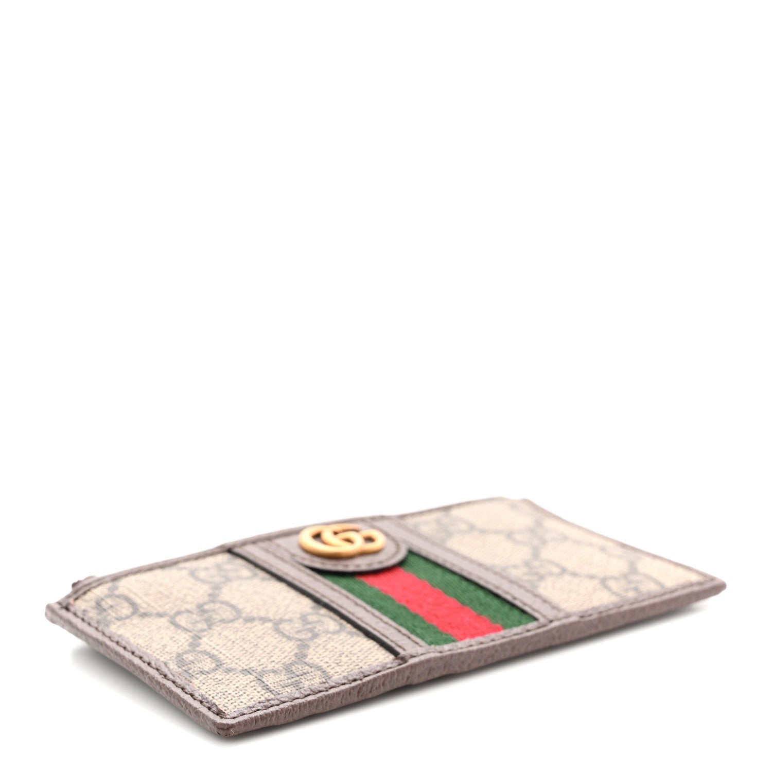 Gucci GG Supreme Monogram Web Ophidia Coin Case Brown 4 of 8