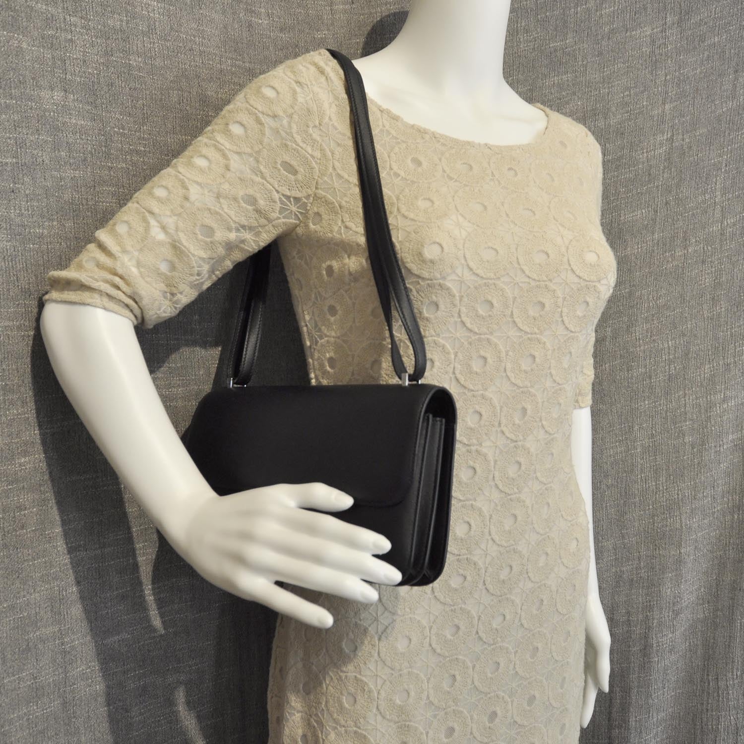 Hermes Veau Swift Constance Elan 25 Black 2 of 8