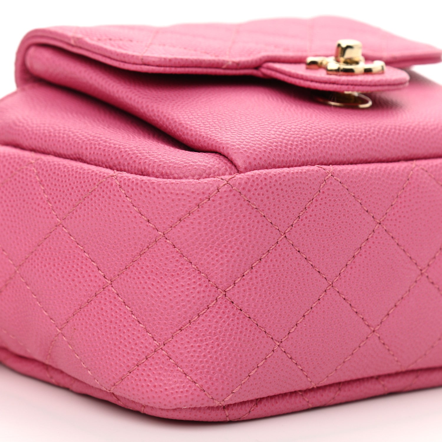Chanel Caviar Quilted CC Day Camera Case Pink 9 of 10