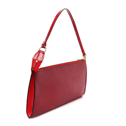 Louis Vuitton Epi Pochette Accessories 24 Castillan Red 3 of 10