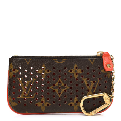 Louis Vuitton Monogram Perforated Key Pouch Orange 1 of 7