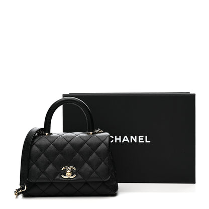 Chanel Caviar Quilted Extra Mini Coco Handle Flap Black 11 of 11