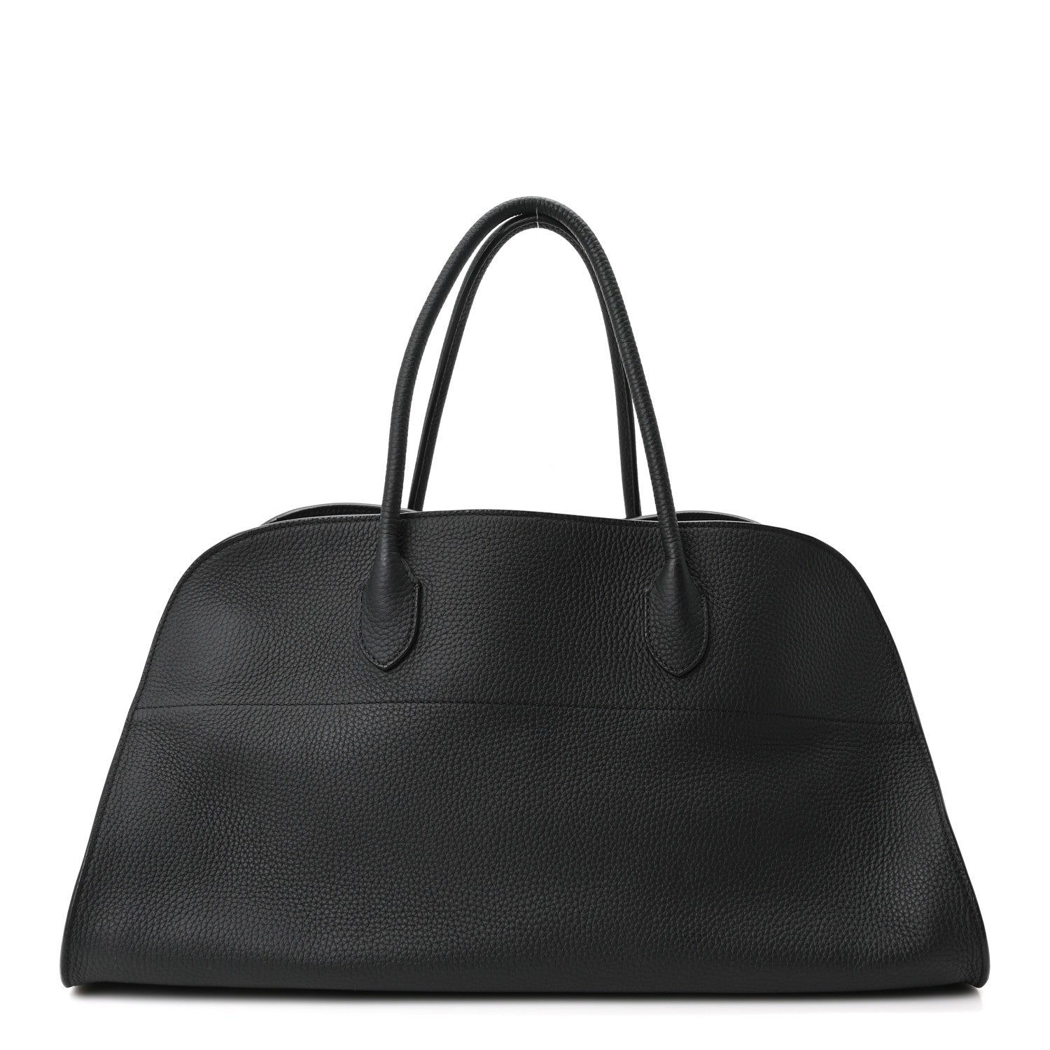 The Row Matte Grained Calfskin EW Margaux Black 1 of 8