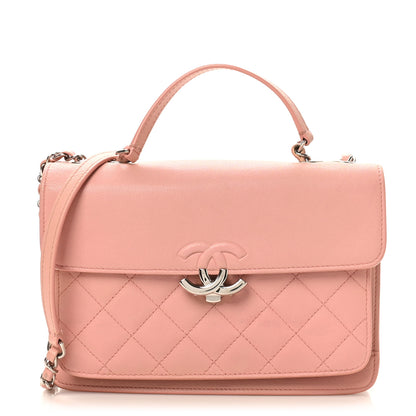 Chanel Goatskin Quilted Small CC Box Flap Pink 1 of 11