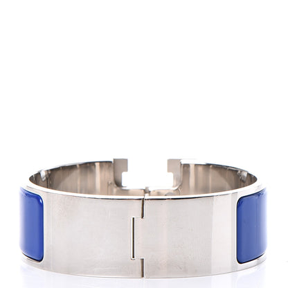 Hermes Enamel Wide Clic Clac H Bracelet PM Bleu Electrique 3 of 5
