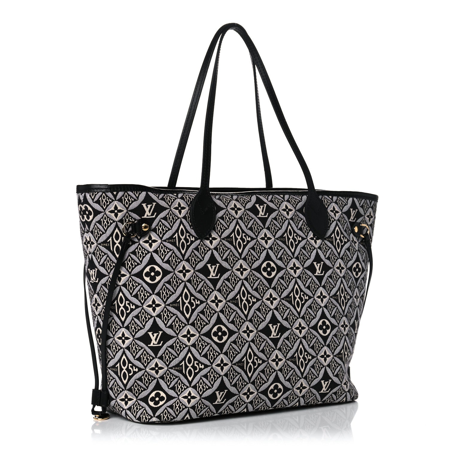 Louis Vuitton Jacquard Since 1854 Neverfull MM Grey 4 of 11