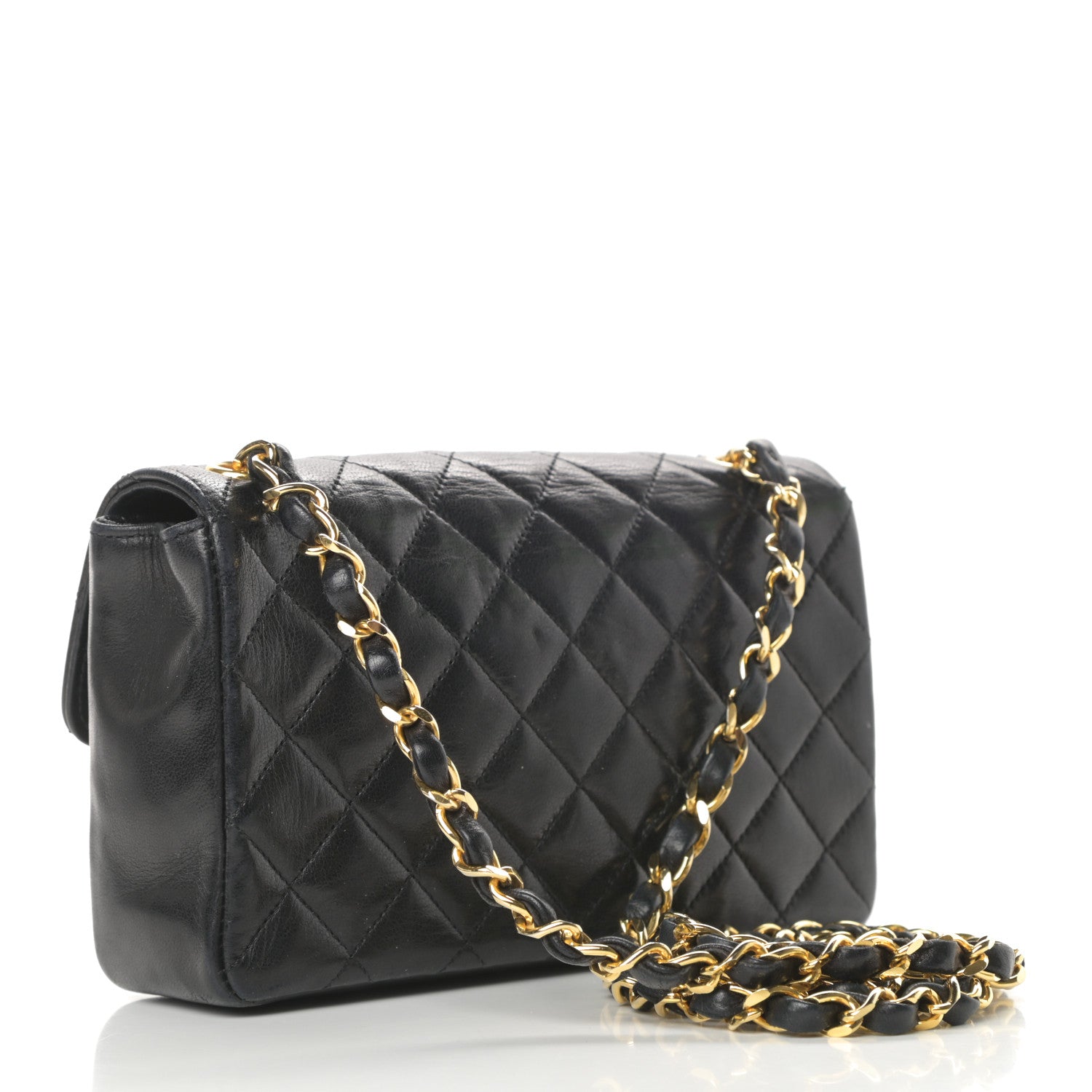 Chanel Lambskin Quilted Mini Rectangular Flap Black 3 of 17