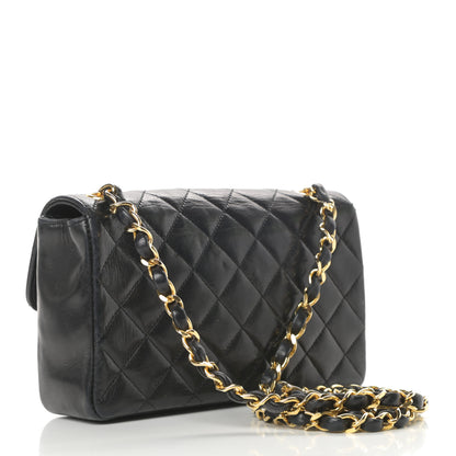 Chanel Lambskin Quilted Mini Rectangular Flap Black 3 of 17