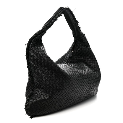 Bottega Veneta Nappa Intrecciato Fuzzy Maxi Veneta Hobo Black 3 of 14
