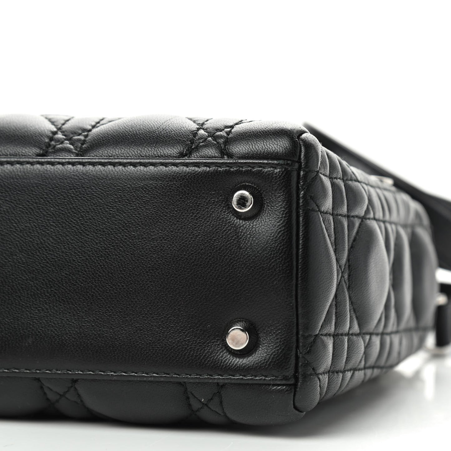 Lambskin Cannage Mini Lady Dior Black