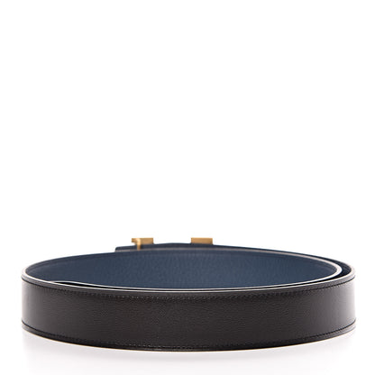 Hermes 135 Togo 32mm H Belt 90 Black Bleu de Prusse 3 of 7