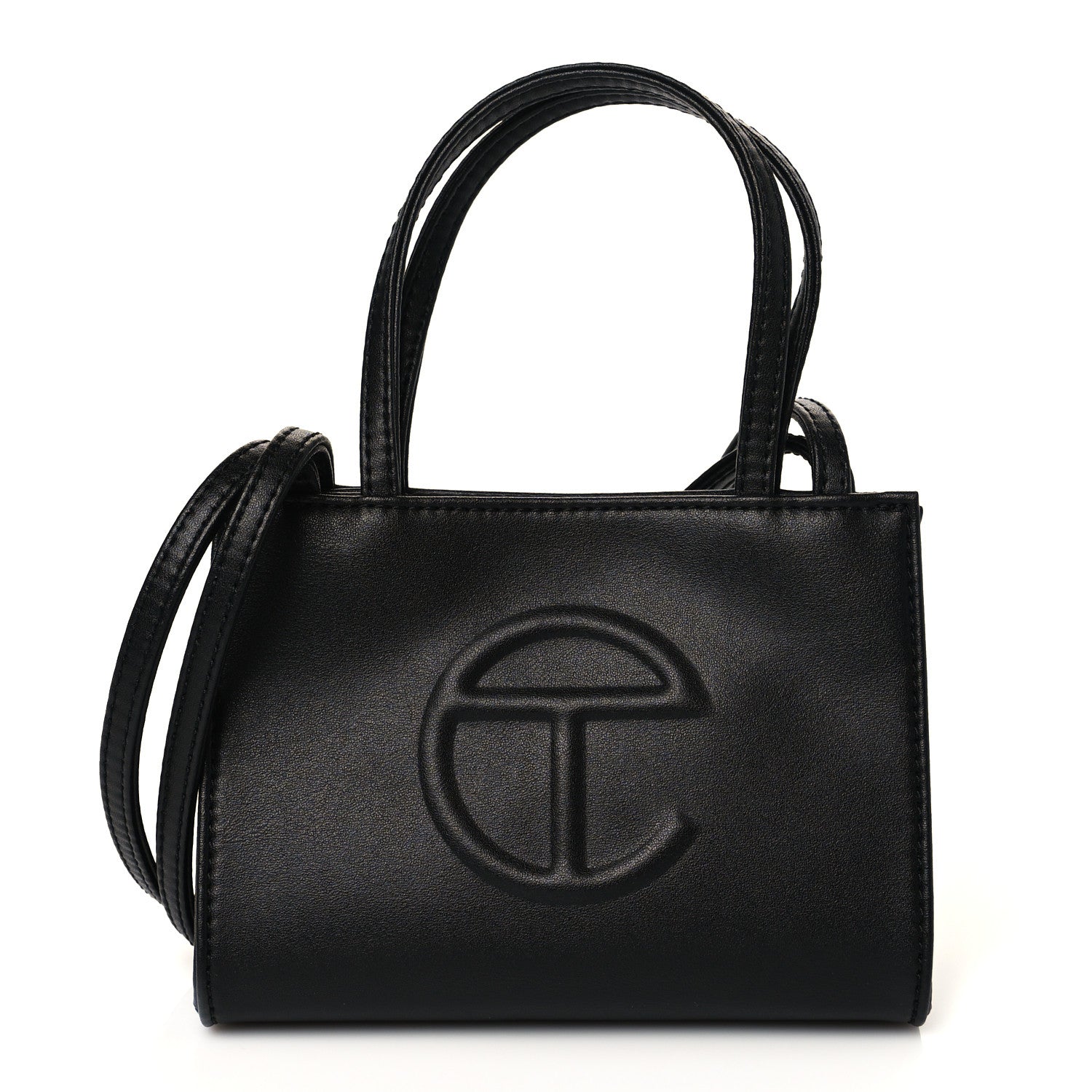 Telfar Vegan Leather Small Shopping Bag Black 1 of 9