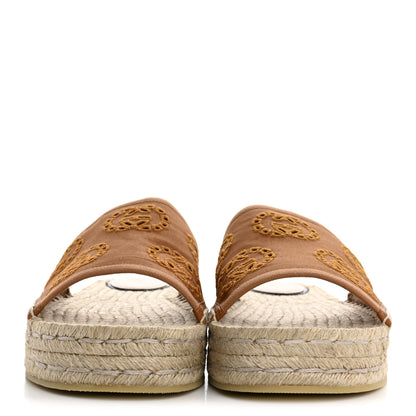 Gucci Canvas Interlocking G Damita Espadrille Sandals 39 Blondie Cognac 3 of 10