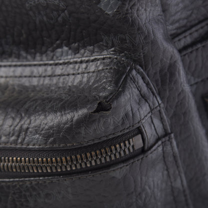 MCM Visetos Medium Side Studs Stark Backpack Black 12 of 18