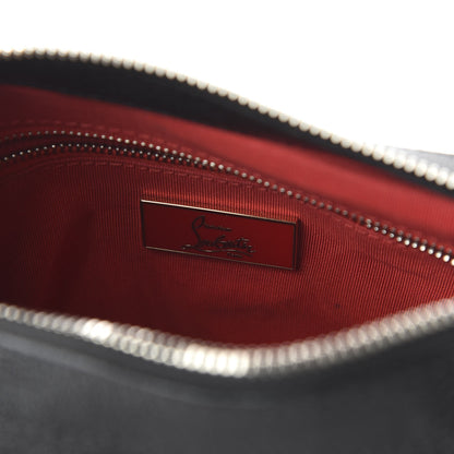 Christian Louboutin Calfskin Studded Shoulder Bag Black 8 of 9