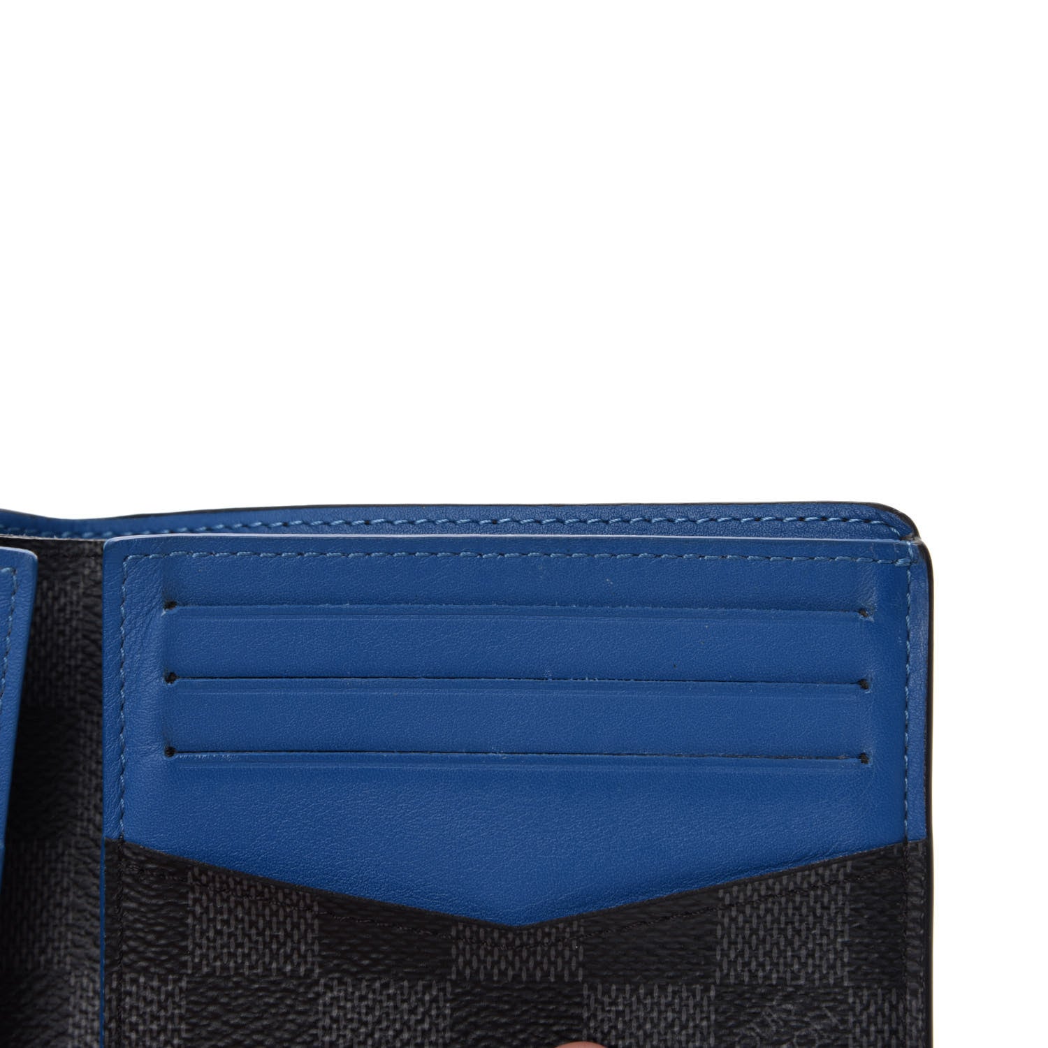 Louis Vuitton Damier Graphite Stripe Slender Wallet Blue 7 of 8