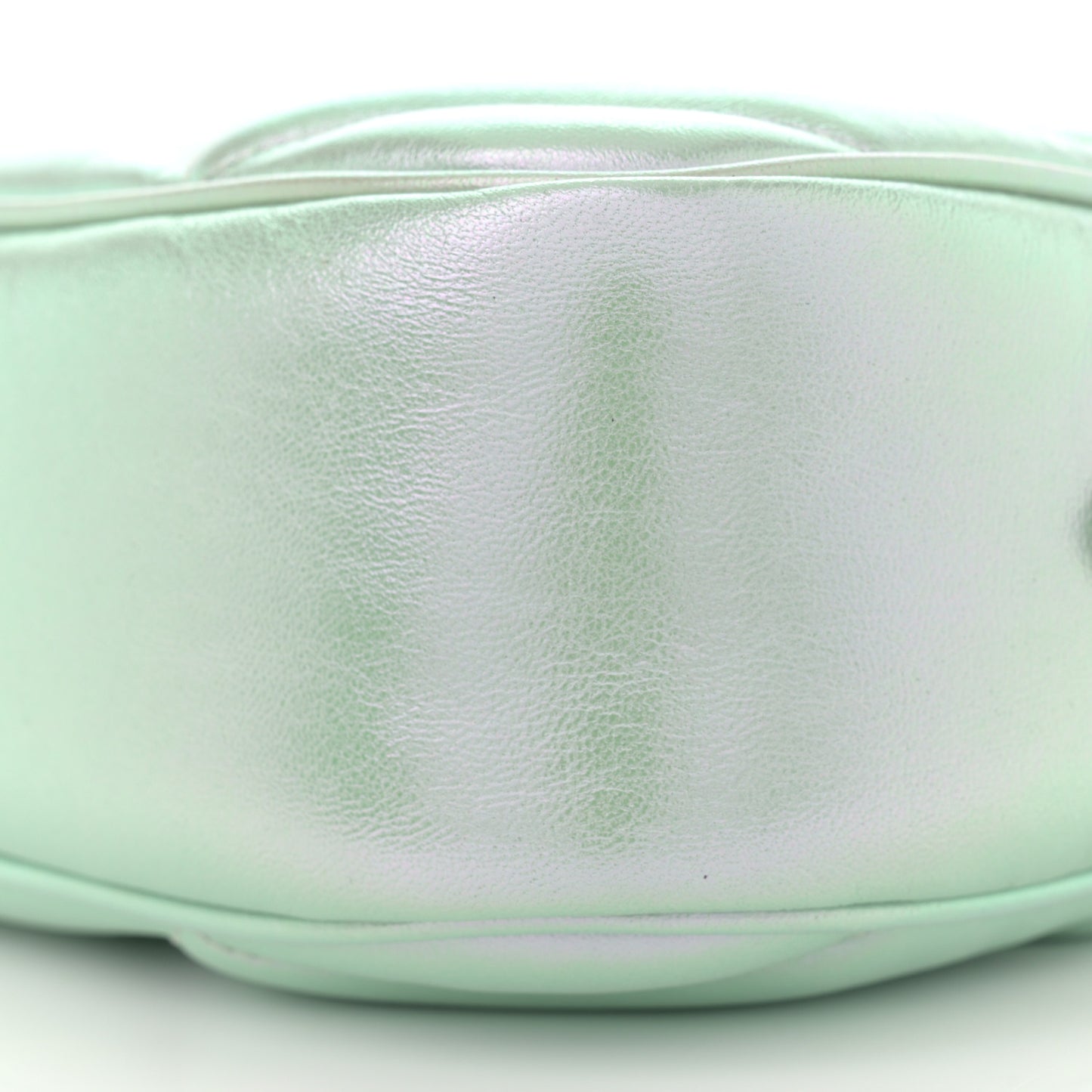 Iridescent Nappa Chevron Matelasse Small GG Marmont Chain Shoulder Bag Iridescent Salvy Green