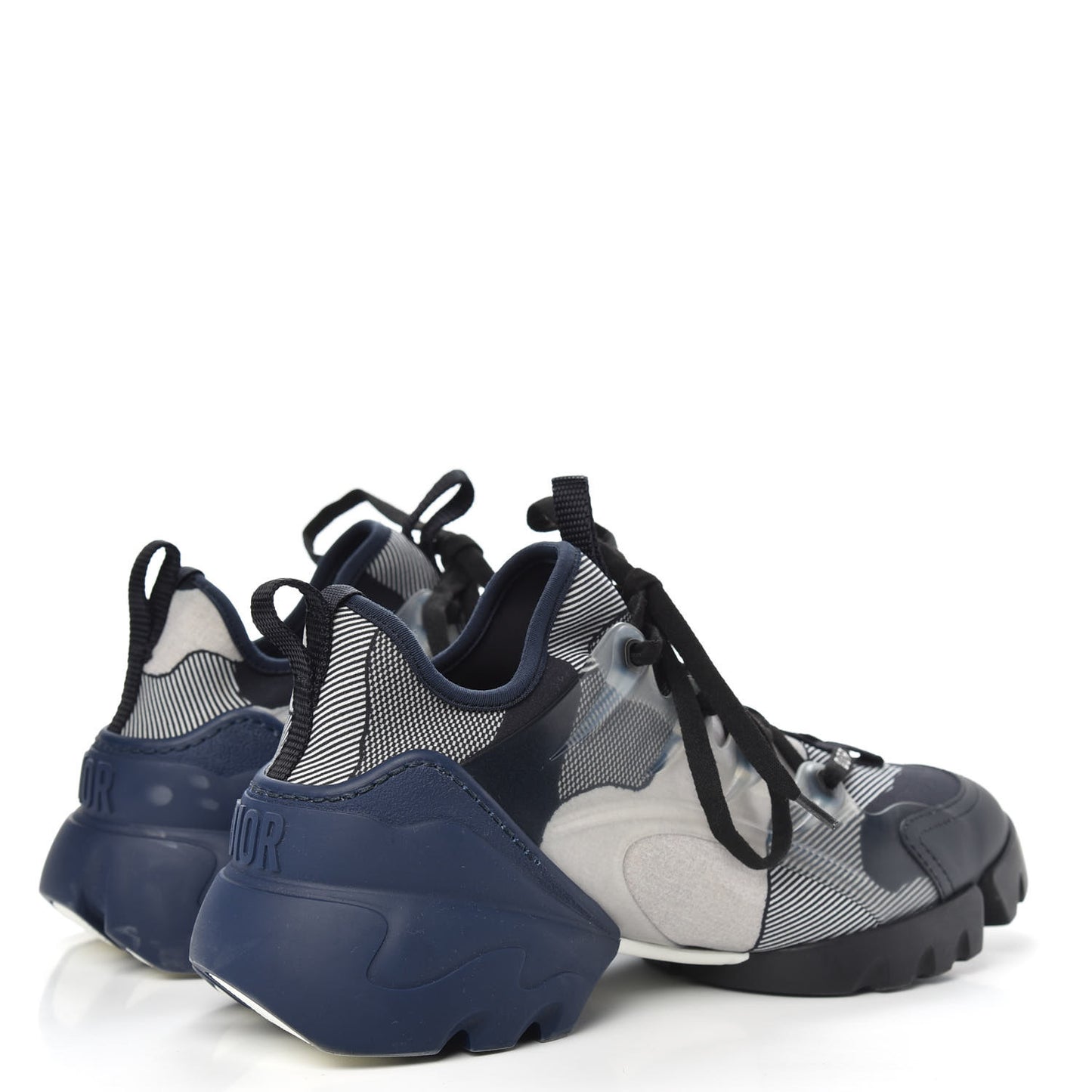 Neoprene Rubber Womens D-Connect Sneakers 38 Blue Black