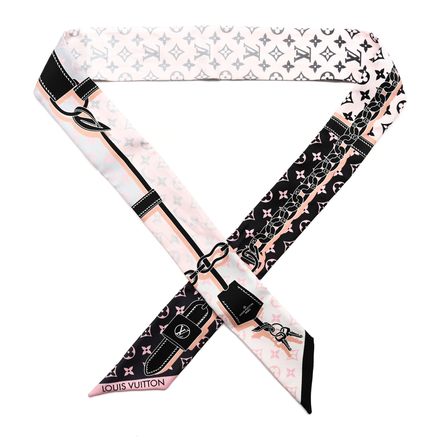 Louis Vuitton Silk Monogram Rising Confidential BB Bandeau Black Rose 1 of 4