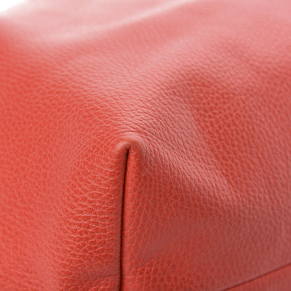 Gucci Pebbled Calfskin Bamboo Tassel Tote Red 8 of 12