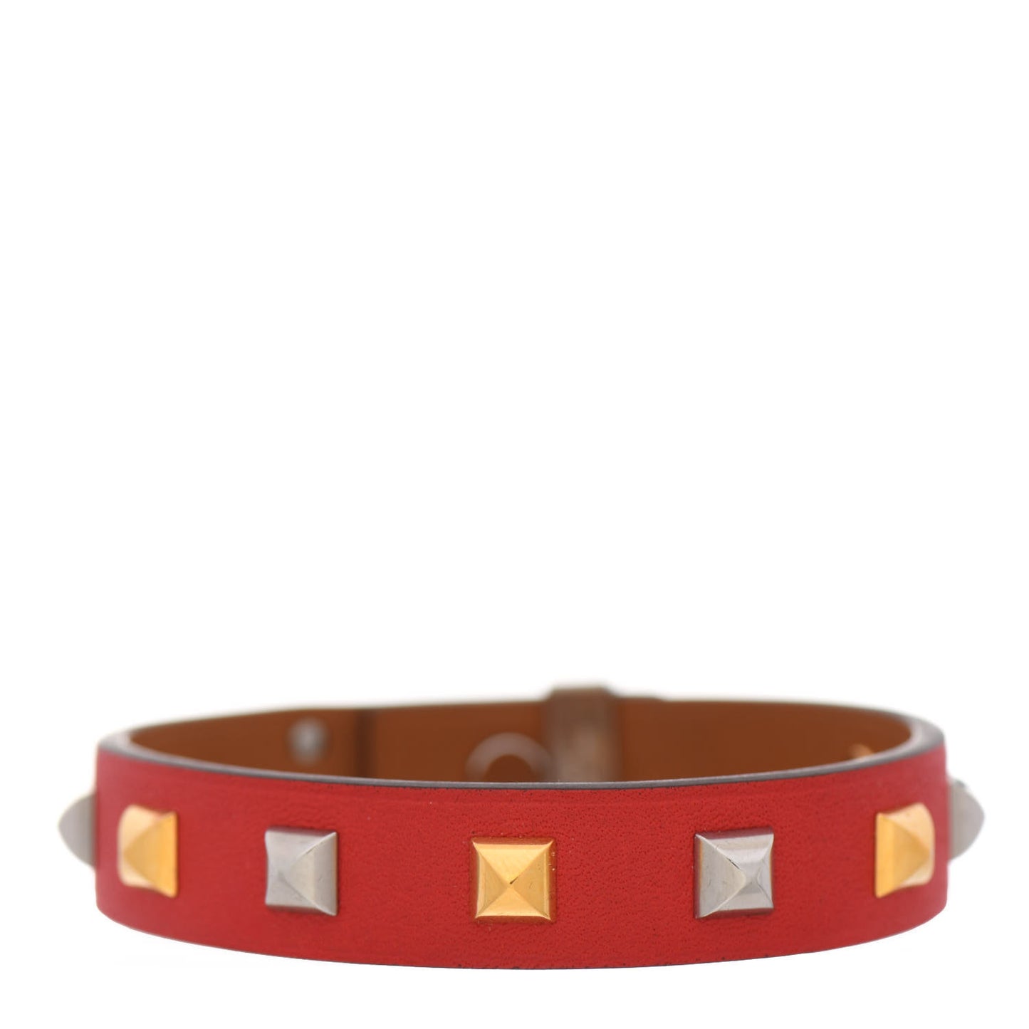 Swift Mini Dog Clous Carres Bracelet T3 Rouge Tomate