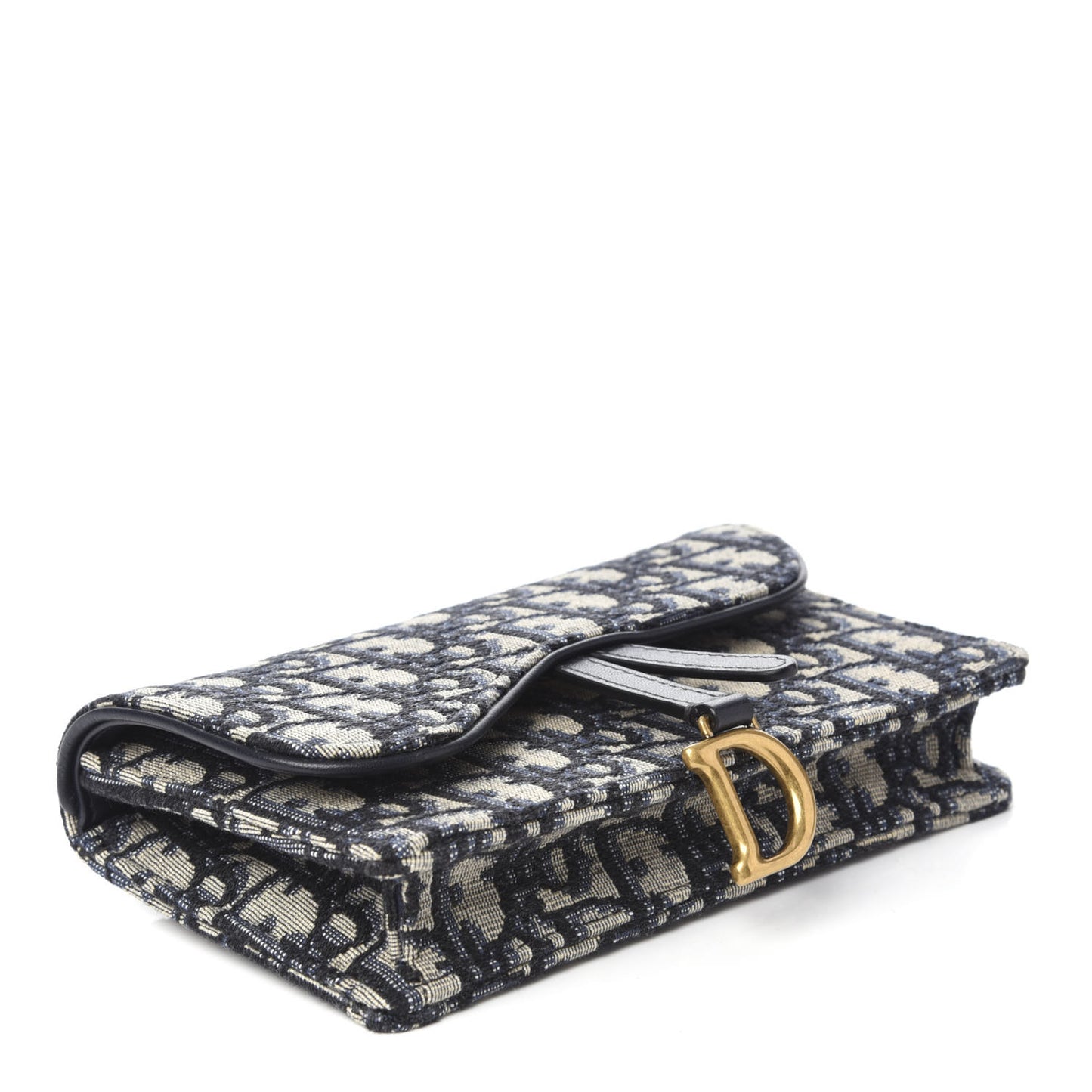 Oblique Saddle Belt Bag Blue