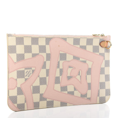 Louis Vuitton Damier Azur Tahitienne Neverfull MM GM Pochette 3 of 8