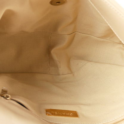 Chanel Lambskin Quilted Large Chanel 19 Flap Beige 5 of 9