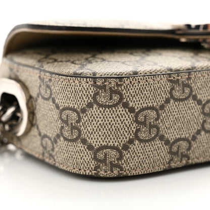 Gucci Senna GG Supreme Petite Mini GG Top Handle Shoulder Bag Beige Ebony 8 of 12