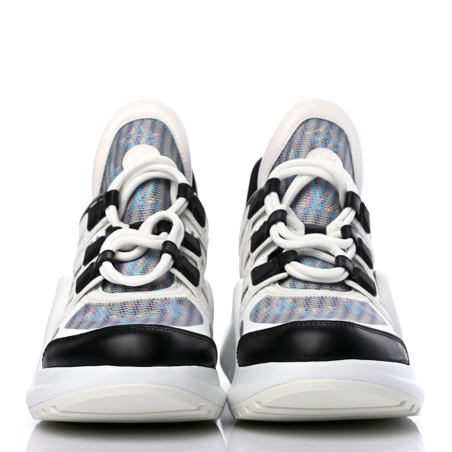 Louis Vuitton Calfskin Nylon LV Pop Archlight Sneaker 37.5 Blue 2 of 6