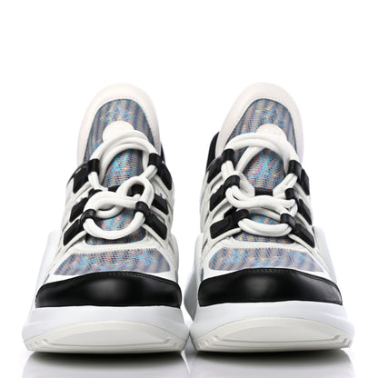 Louis Vuitton Calfskin Nylon LV Pop Archlight Sneaker 37.5 Blue 2 of 6